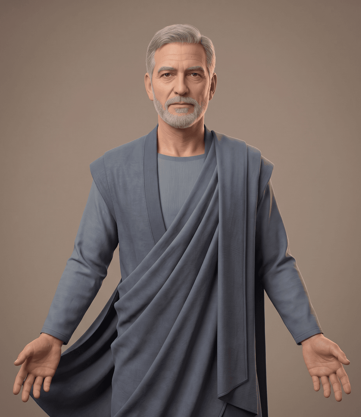 The Stoic, illustrated portrait