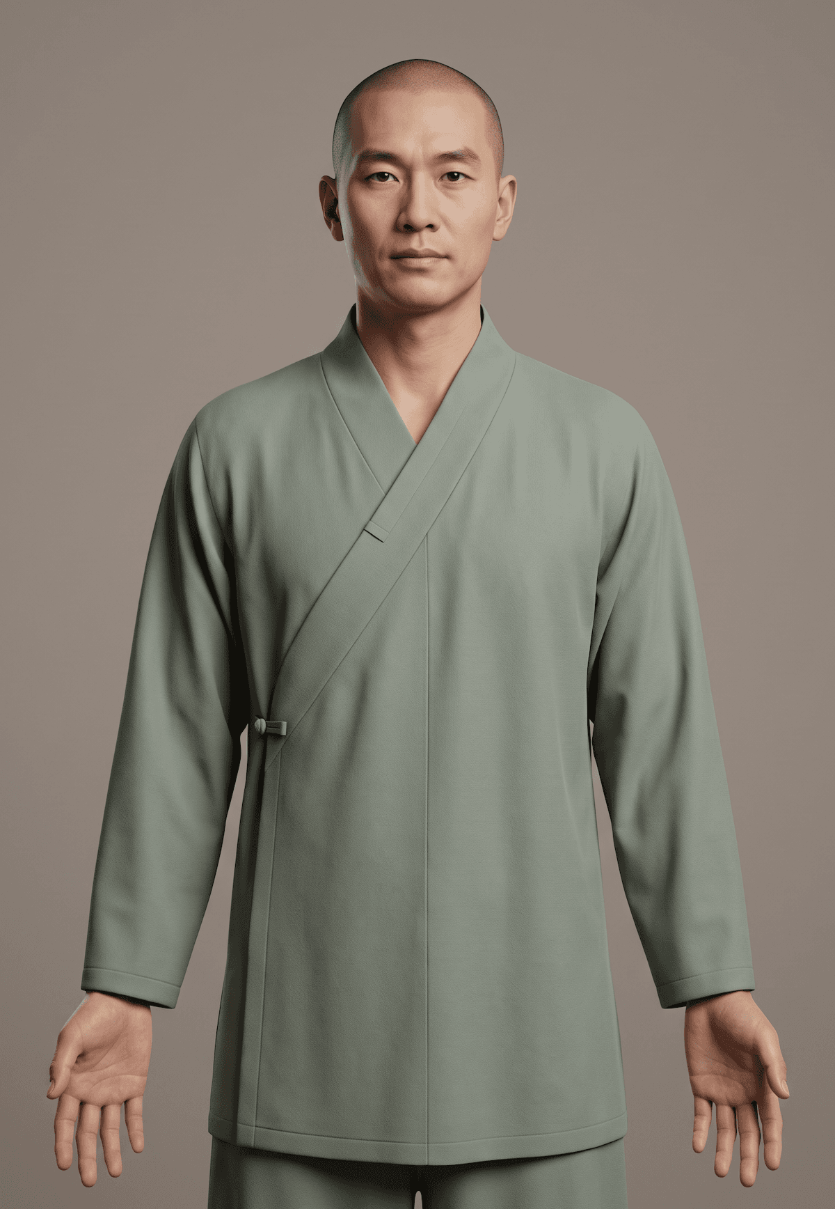 The Zen Teacher, illustrated portrait